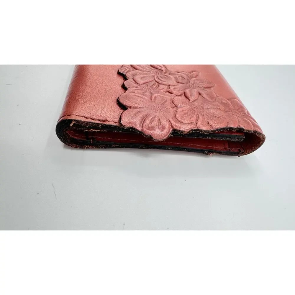 Patricia Nash Hand Cut Tooled Collection Teresa Floral Embossed Leather Wallet